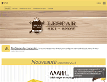 Tablet Screenshot of lescar-ski.org